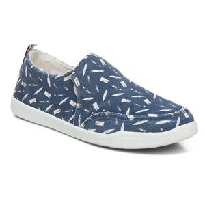 NWT Vionic Malibu Slip On Canvas Sneakers Shoes Blue 8